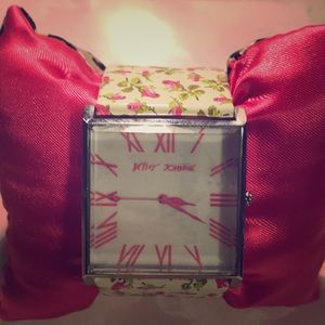 Betsy Johnson Pink Roses Watch NWT